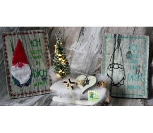 Postkarte - Winterzauber Wichtel ".. an Dich gedacht"